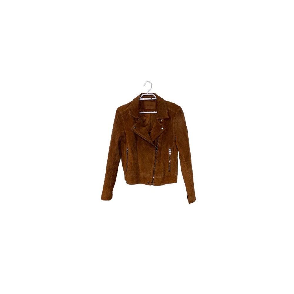 Blank NYC Cognac Suede Boho Moto Jacket - Women’s Size Medium